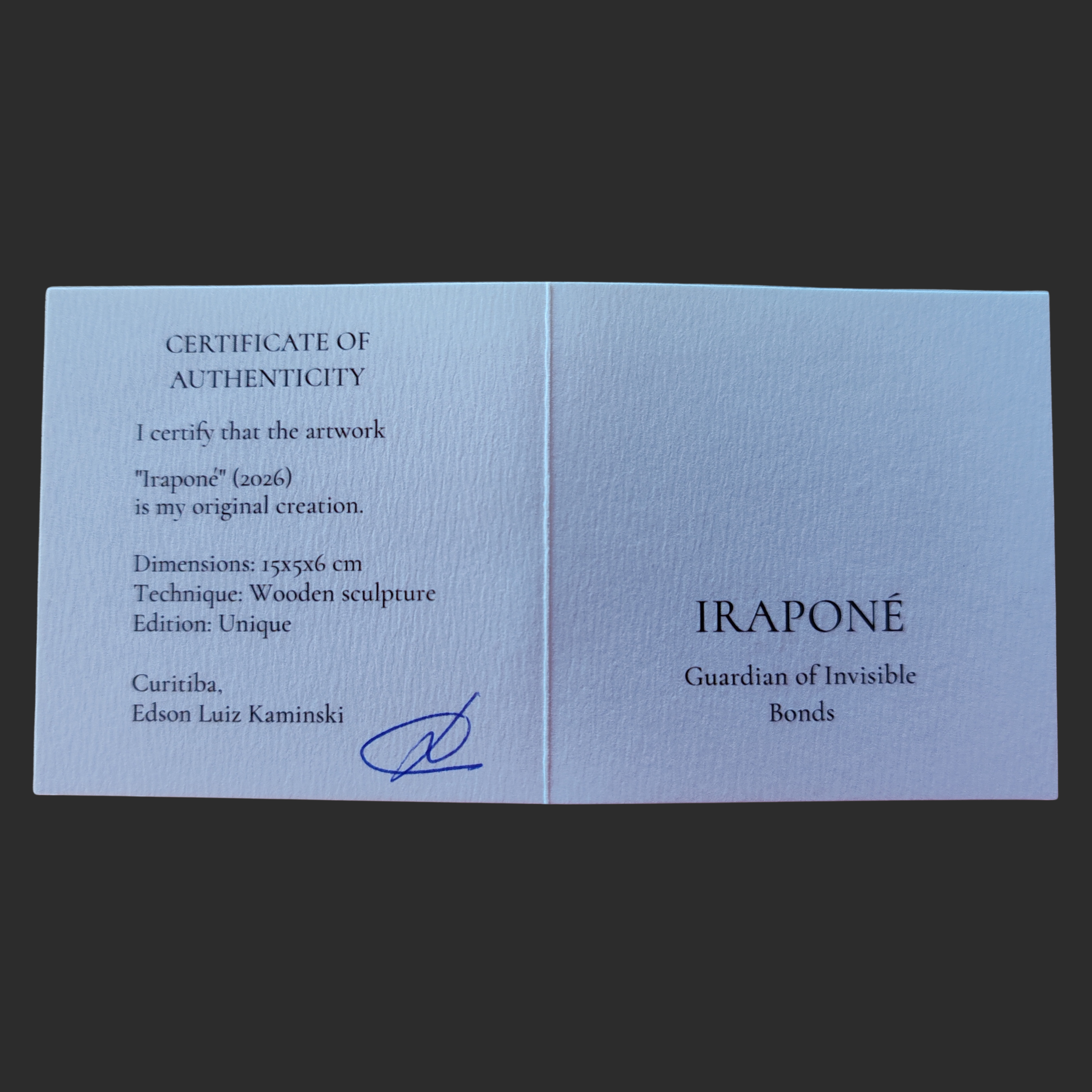 IRAPONÉ — Guardian of Invisible Bonds